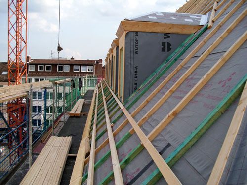 Dachsanierung mit Aufdachdämmung