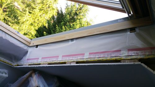 Einbau eines Dachfensters