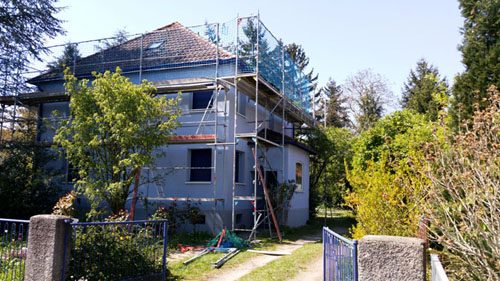 Dacheindeckung mit Tondachziegeln